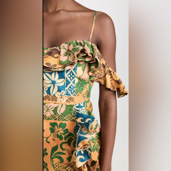 Alemais Archie Flounce Mini Dress Muti Size 2 - Picture 4 of 13